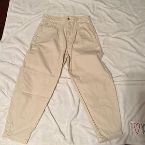 Zara khaki mom jeans